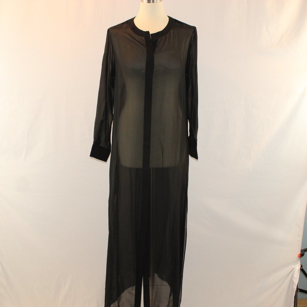 Marie France Van Damme silk cover up